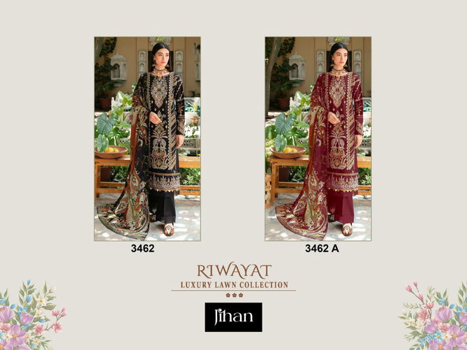 Jihan Riwayat Luxury 3462 Cotton Embroidery Pakistani Suit Wholesale Price In Surat
